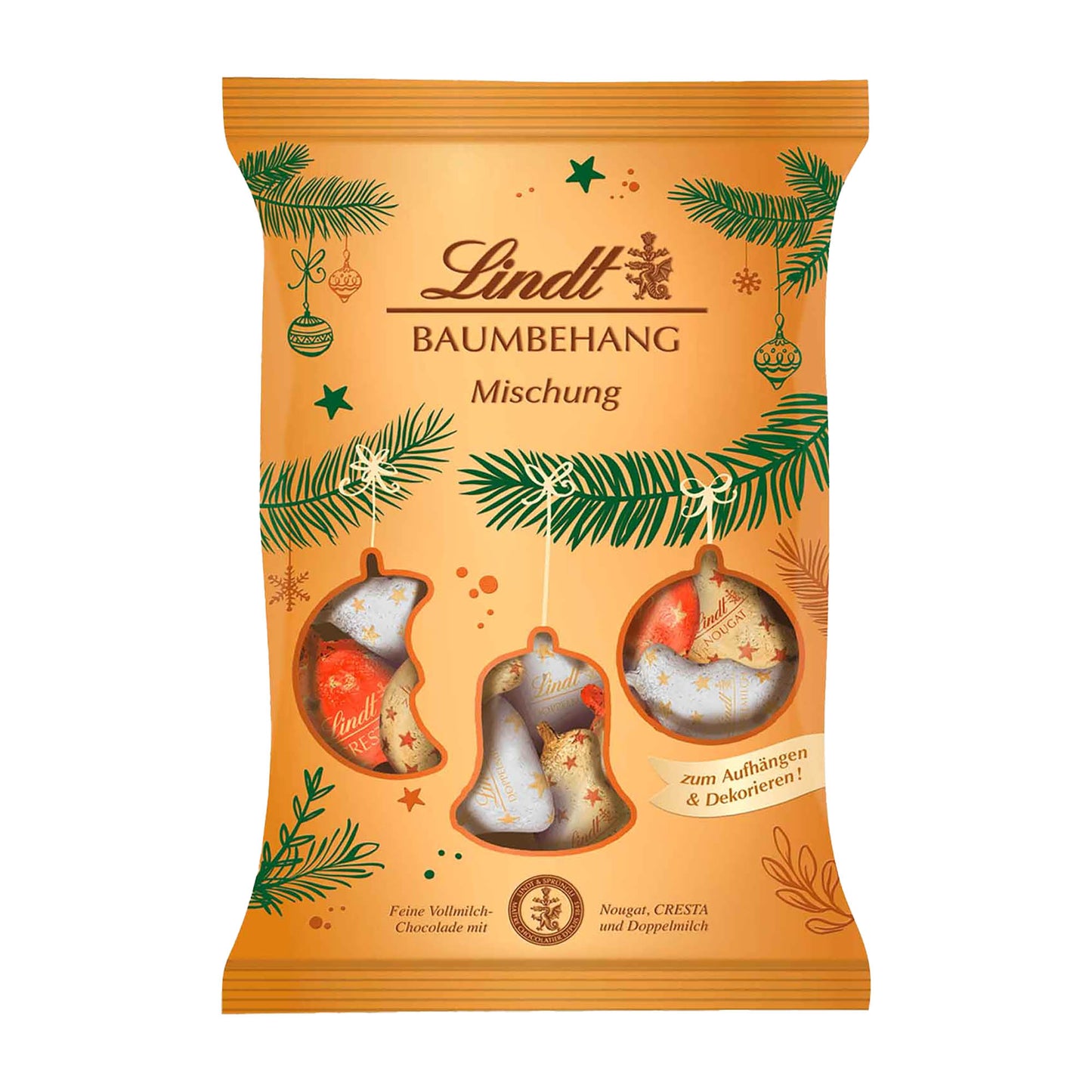 Lindt Weihnachts Baumbehang Mischung, 200 g