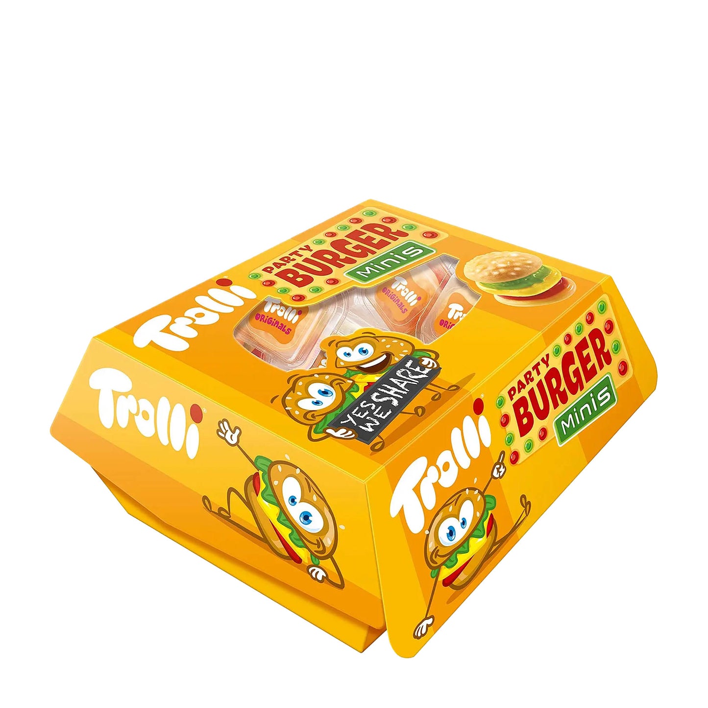 Trolli Party Burger Minis Schaumzucker & Gummibonbons, 150 g