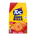 TUC Bake Rolls pizza flavor packaging on a white background