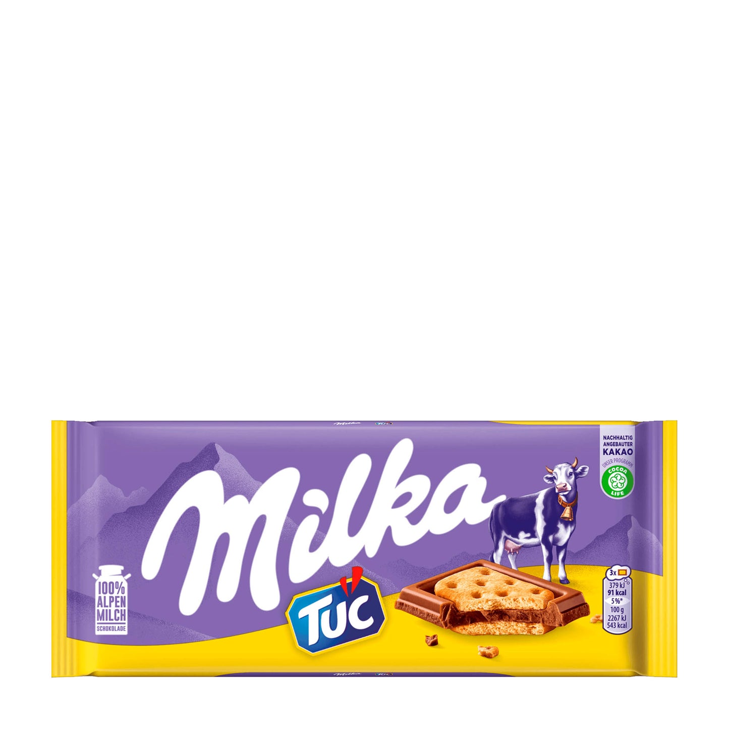 Milka TUC Milk Chocolate Bar, 87 g