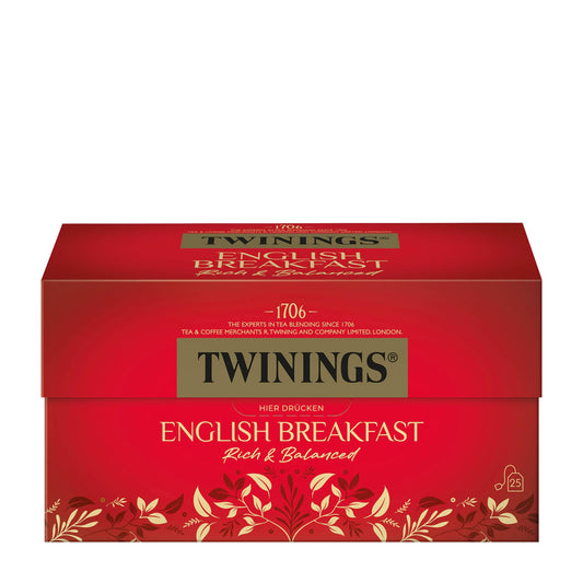 Twinings English Breakfast black tea, 25 Count