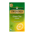 Twinings Green Tea Lemon packaging on a white background
