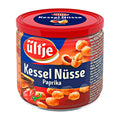 A can of ültje Kettle Nuts Paprika coated peanuts. The can is red with an image of the peanuts and paprika on the label.