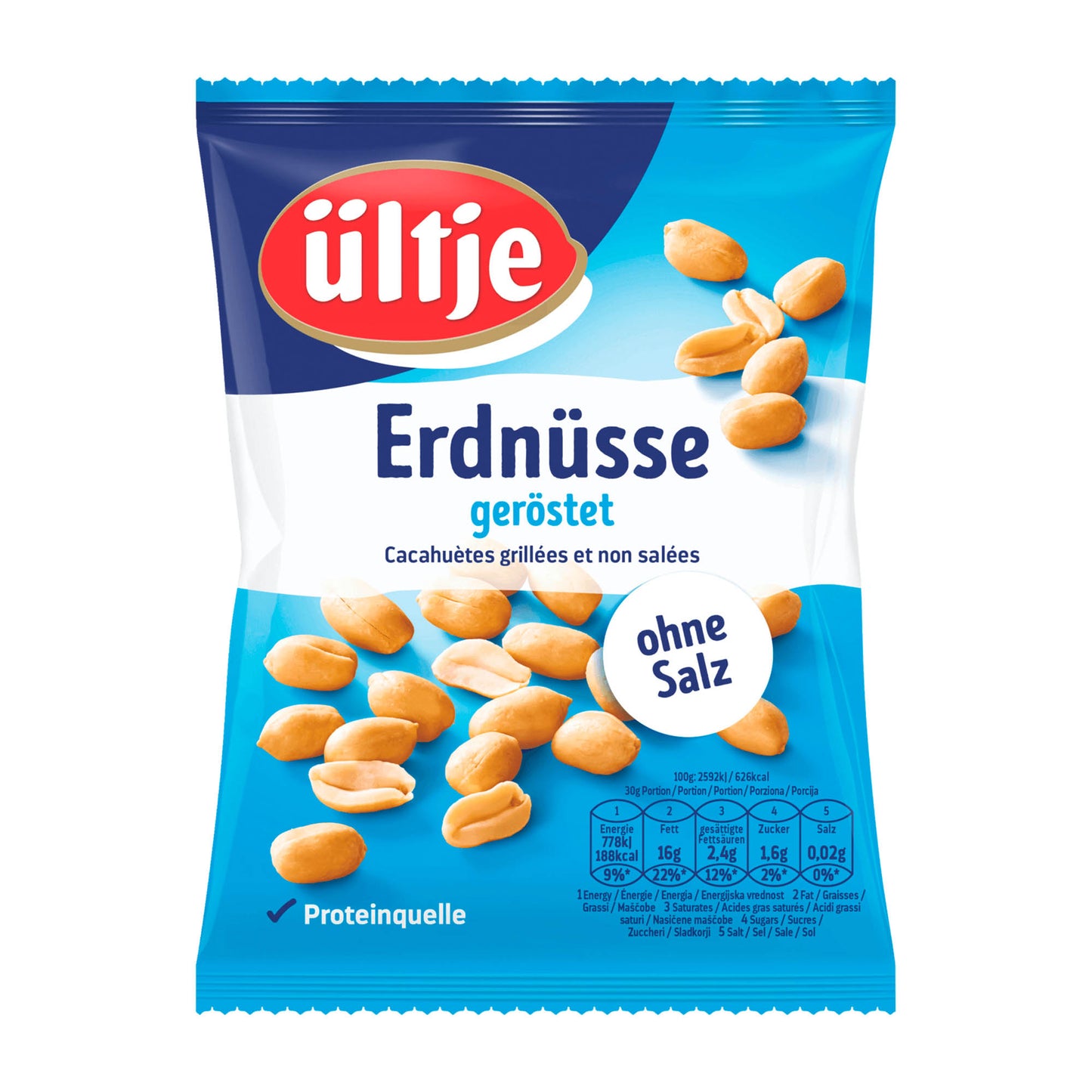 ültje Geröstete ungesalzene Erdnüsse, 200 g