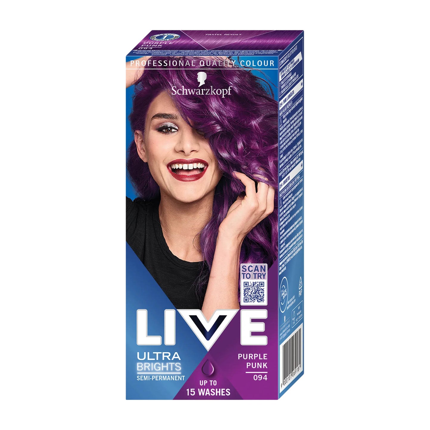 Schwarzkopf LIVE 094 Purple Punk semi-permanent hair color