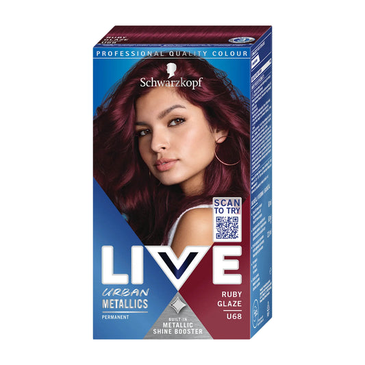 Schwarzkopf LIVE U68 Ruby Glaze permanent hair color