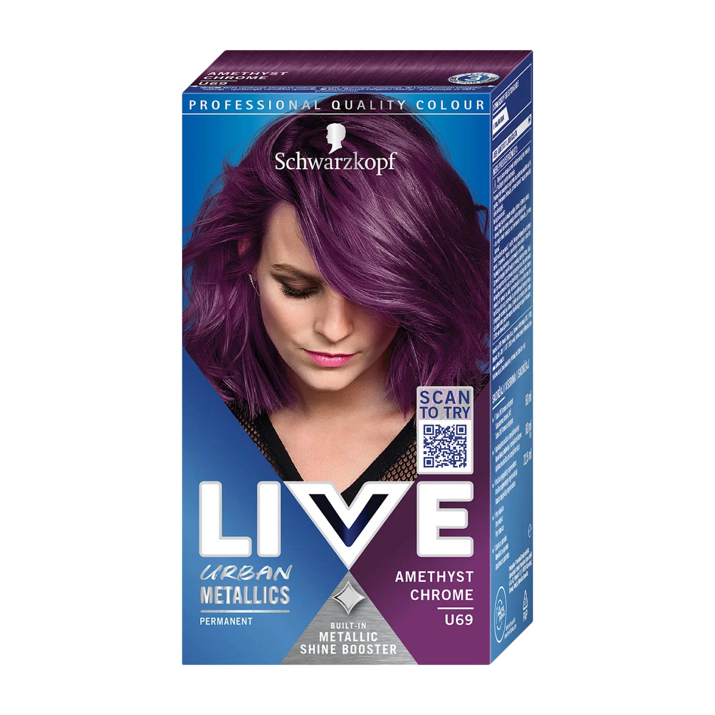 Schwarzkopf LIVE U69 Amethyst Chrome Haarfarbe