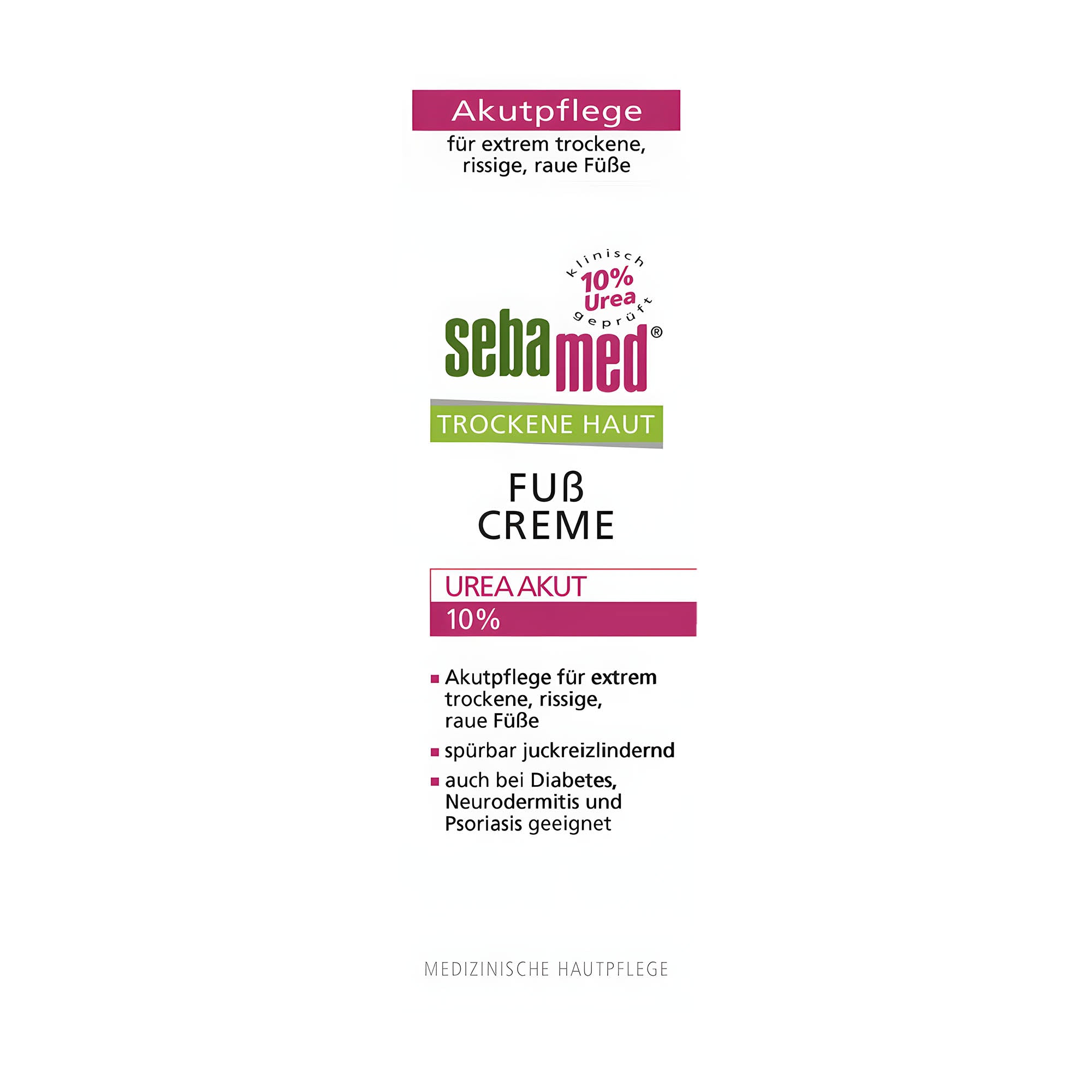 sebamed Urea Acute foot cream, 100 mL