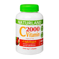 Naturland Vitamin C 2000 mg + Hagebutten-Filmtabletten, 40 Stück