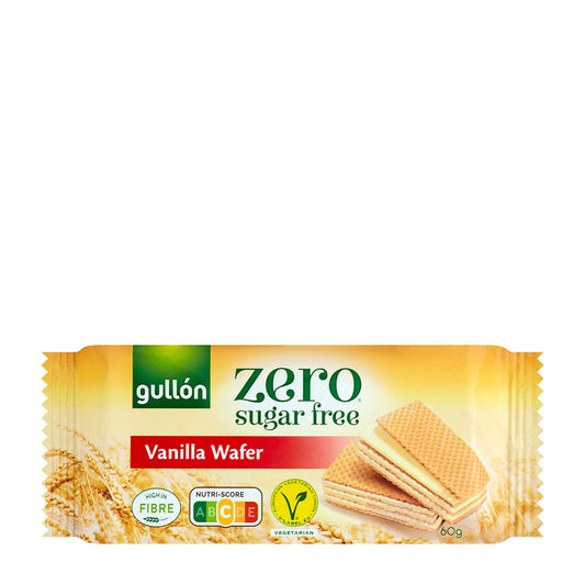 Gullon Zero Vanille Waffelriegel ohne Zucker, 60 g