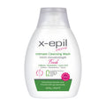 Bottle of X-Epil Intimo Fresh Intimate Cleaning Wash on a white background