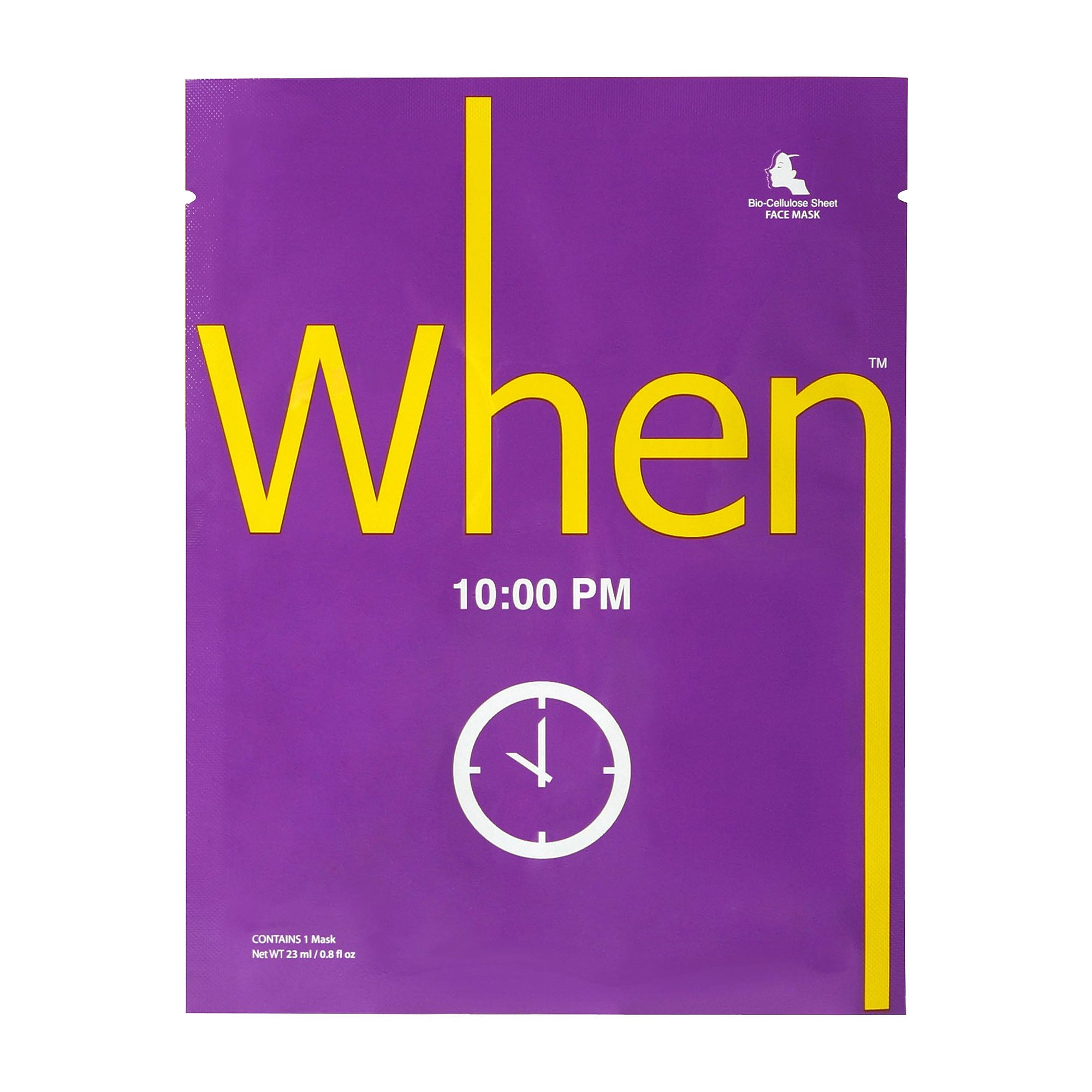 WHEN Face Mask 10:00 PM, 23 mL