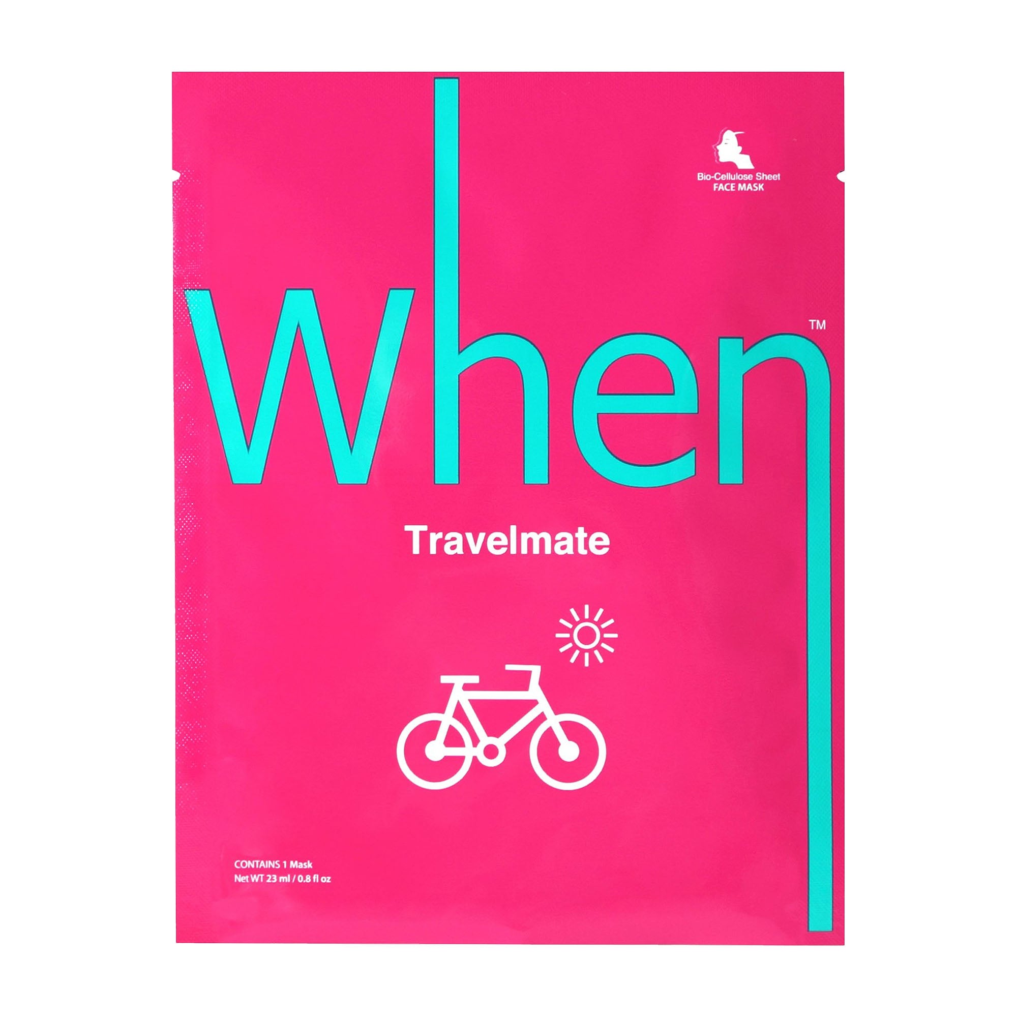 WHEN Face Mask TRAVELMATE, 23 mL