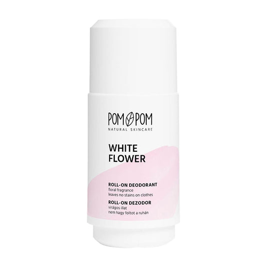 Pom-Pom White Flower deodorant roll-on, 50 mL