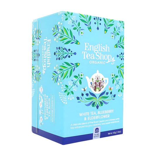 English Tea Shop Blueberry & Elderflower white tea, 20 Count