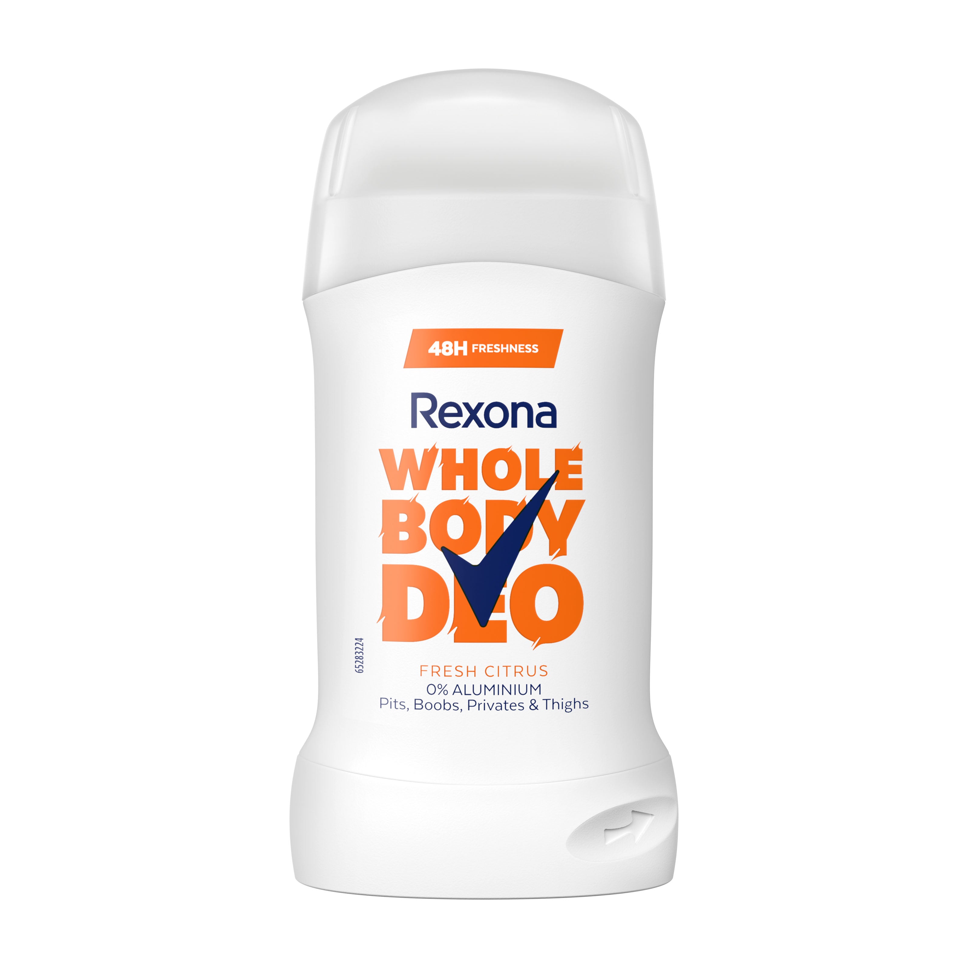 Rexona Whole Body Deo Fresh Citrus deodorant stick on a white background