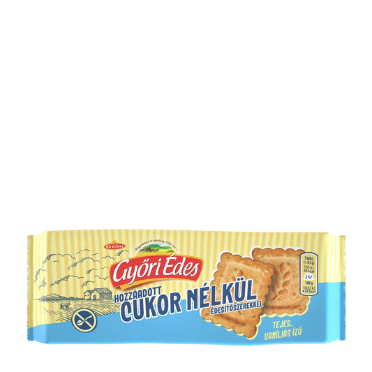 Gyori Edes No Added Sugar Vanilla Whole Wheat Biscuits, 100 g