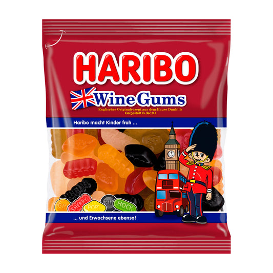 Haribo Wine Gums Gummi Candy, 175 g