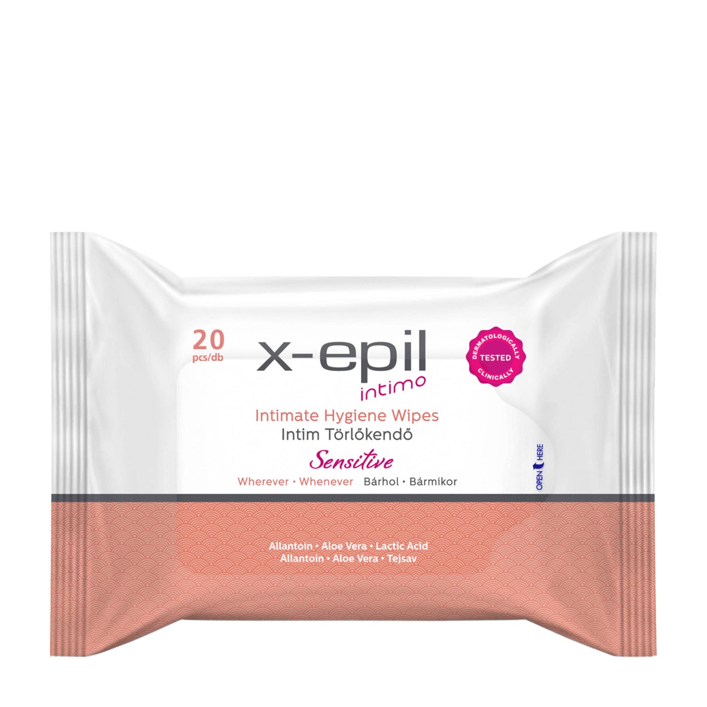 X-Epil Intimo Sensitive intimate wipes, 20 Count