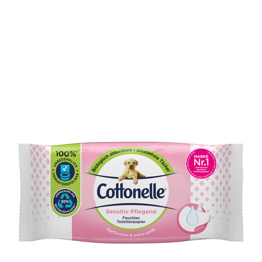 Cottonelle Sensitive Care moist toilet wipes, 42 Count