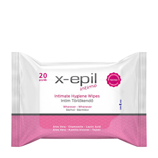 X-Epil Intimo Silky intimate wipes, 20 Count