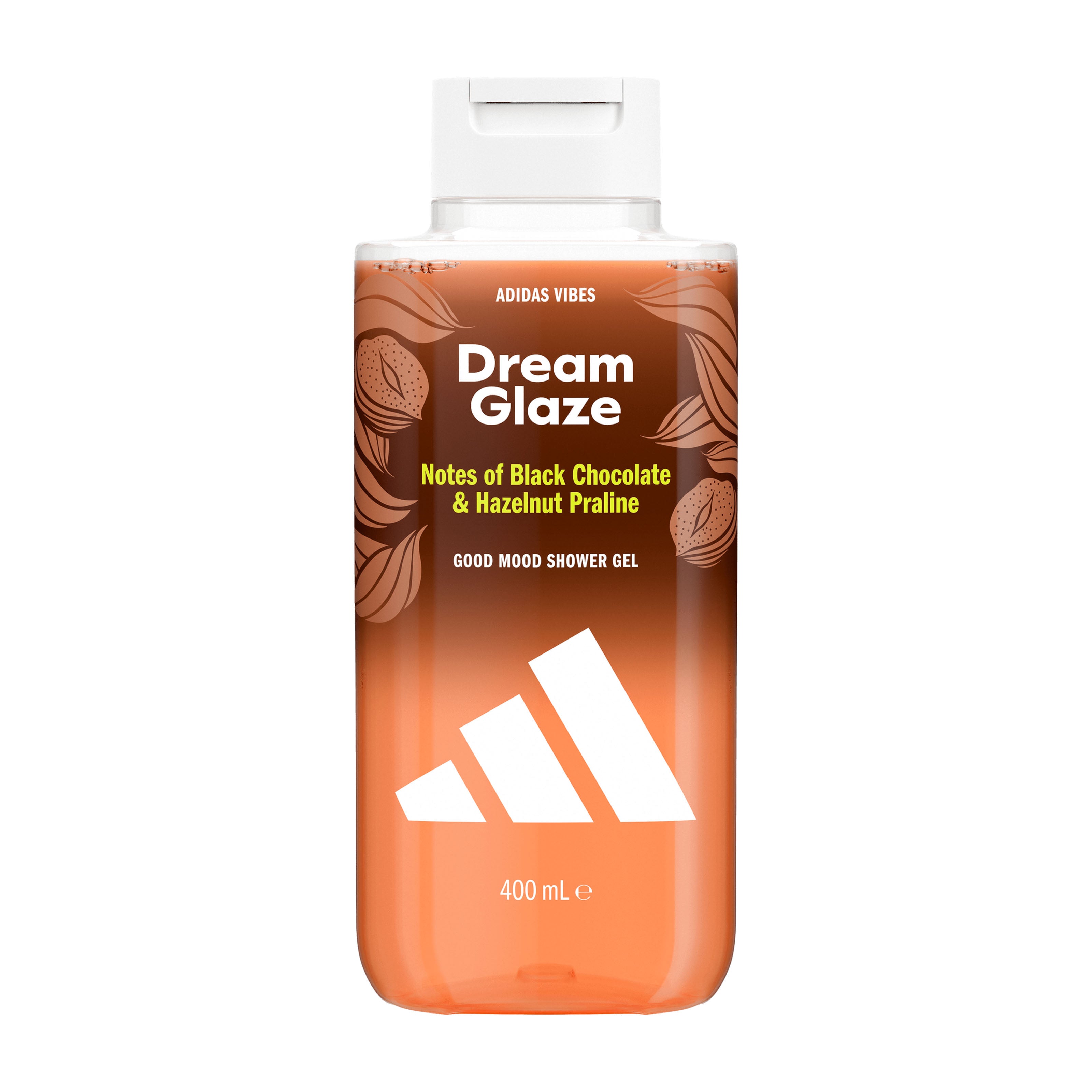 Vibes Dream Glaze shower gel bottle with Adidas logo on a white background