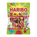 Haribo Wummis Fizz candy package with colorful design on a white background