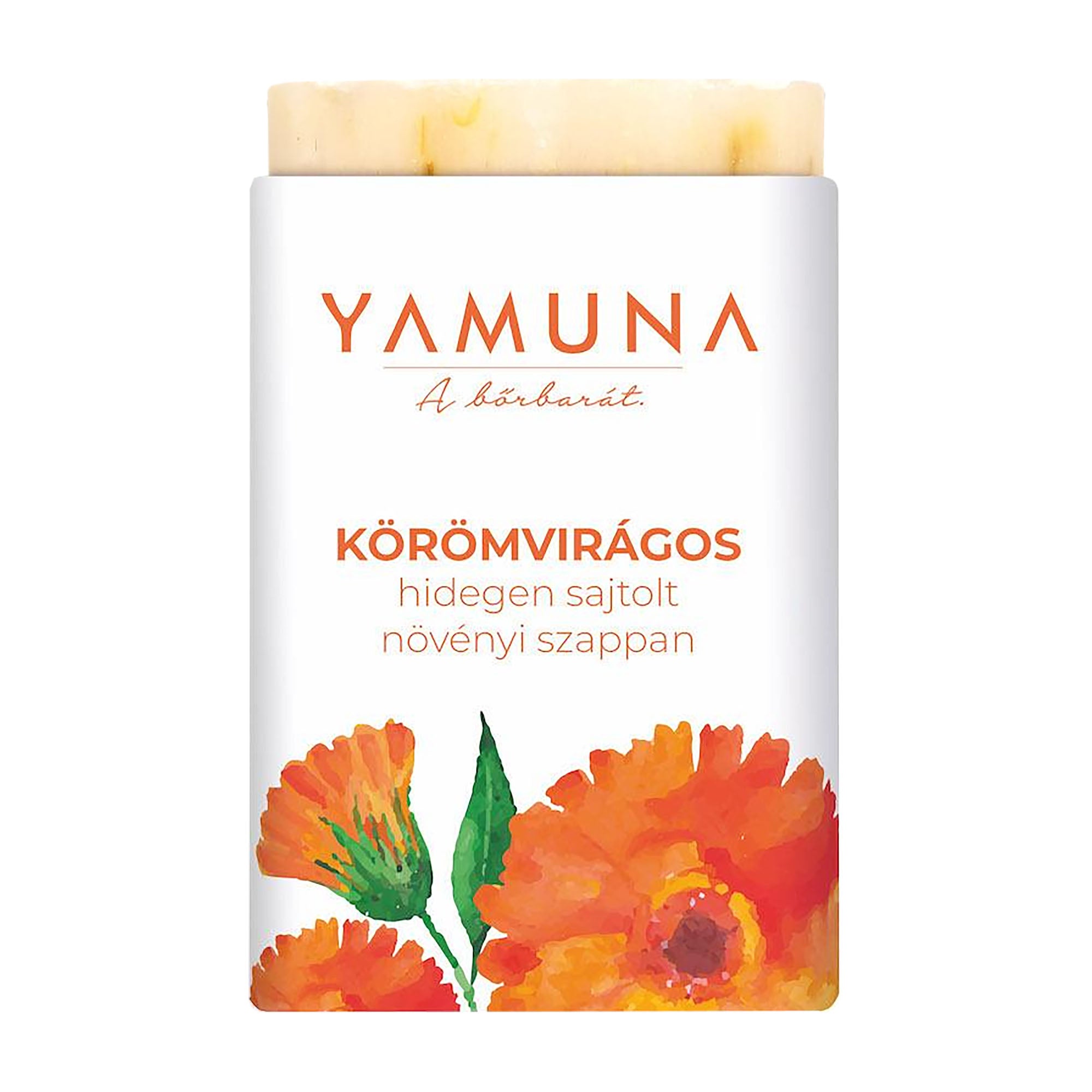 Yamuna Savon végétal pressé à froid Calendula, 110 g