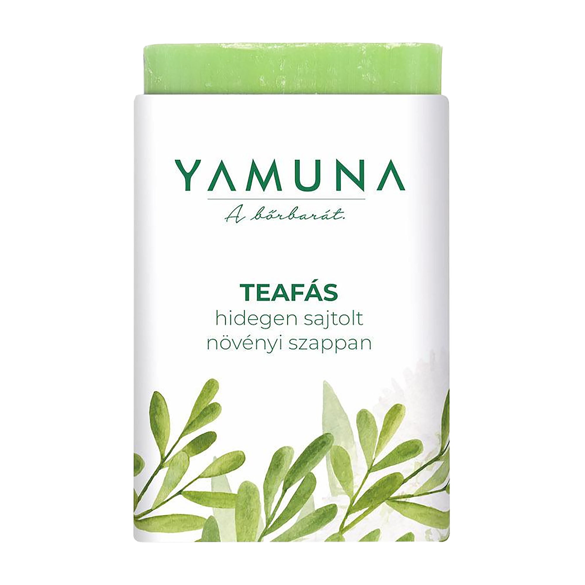 Yamuna Savon végétal pressé à froid Arbre à thé, 110 g