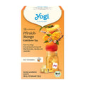 Yogi Peach-Mango Cold Brew Tea packaging on a white background