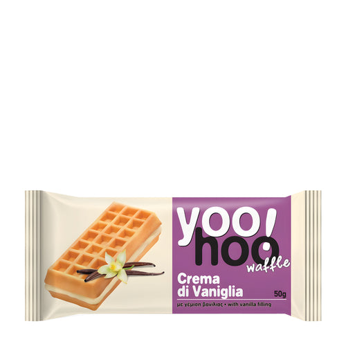 Yoo Hoo! Waffle with Vanilla Cream packaging on a white background