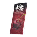 Packaging of Stühmer Zero No added sugar Sour Cherry cream dark chocolate bar, showing a cherry image and the text of the product name and weight.