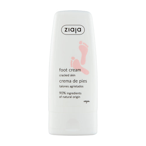 Ziaja foot cream packaging on a white background
