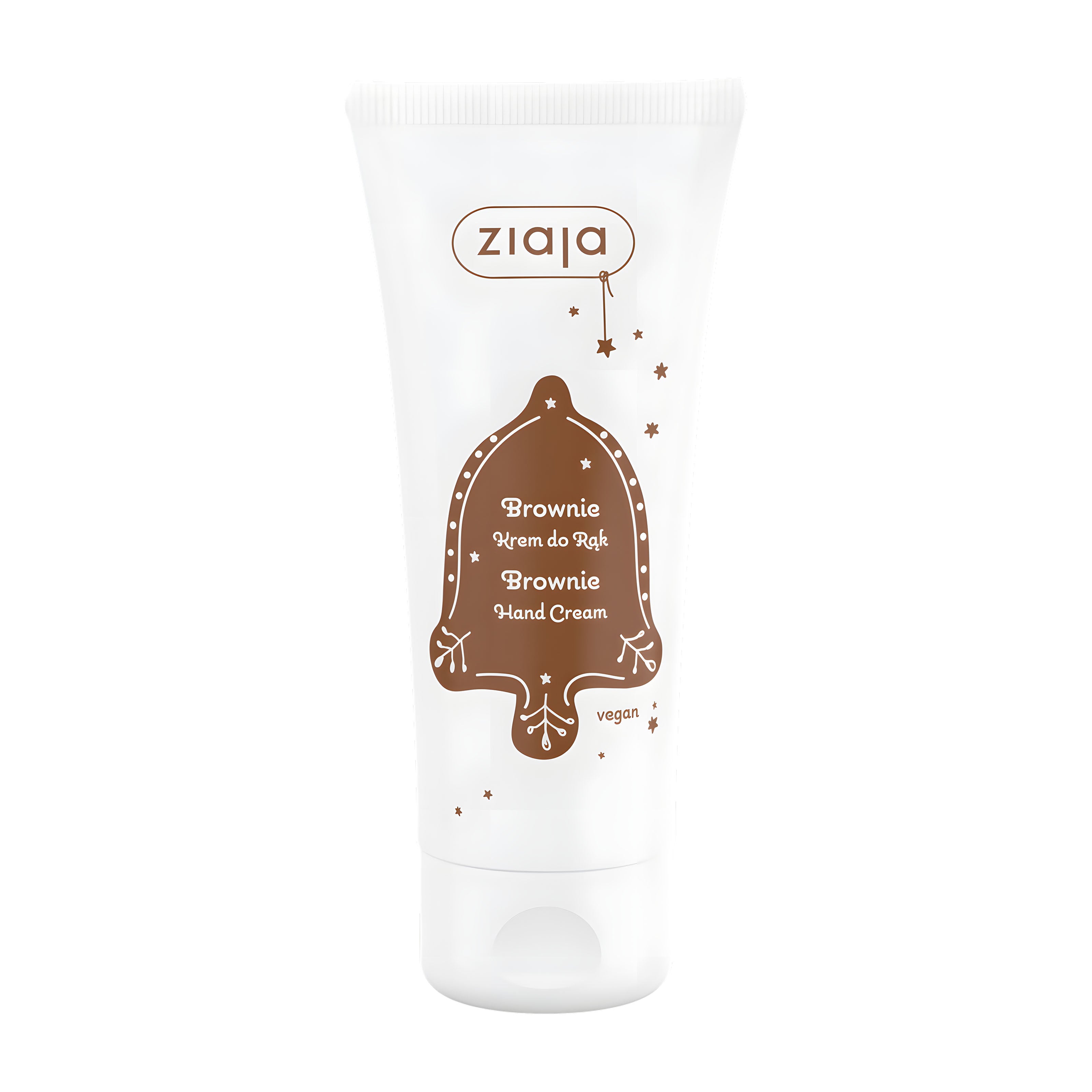Ziaja Brownie Hand Cream on a white background