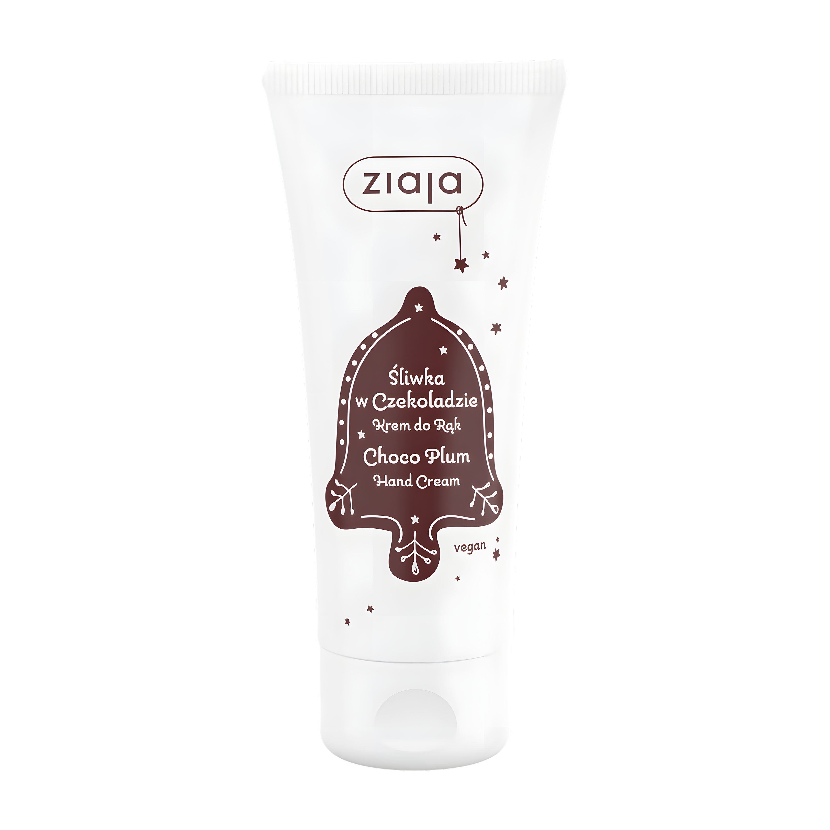 Ziaja Choco Plum hand cream on a white background