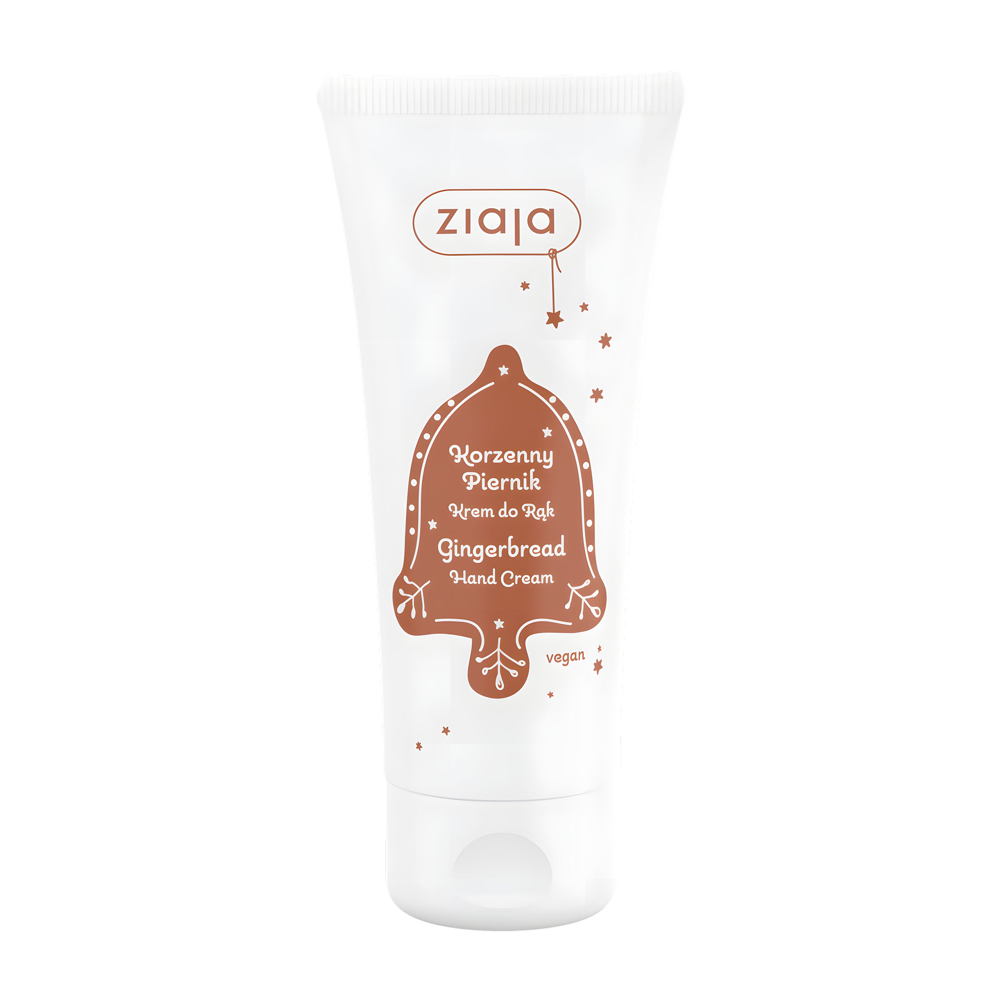 Ziaja Gingerbread Hand Cream on a white background