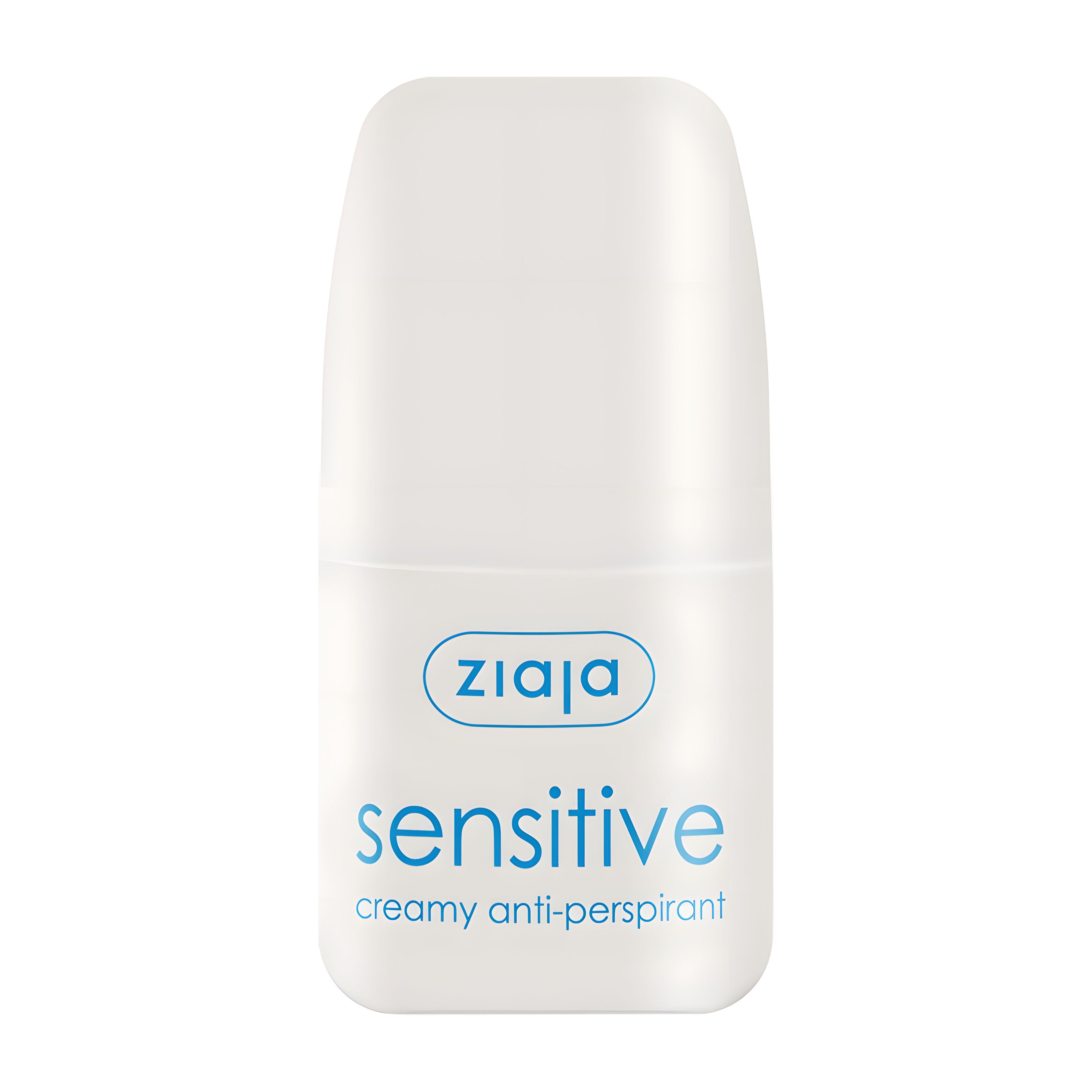 Ziaja sensitive creamy anti-perspirant roll-on on a white background