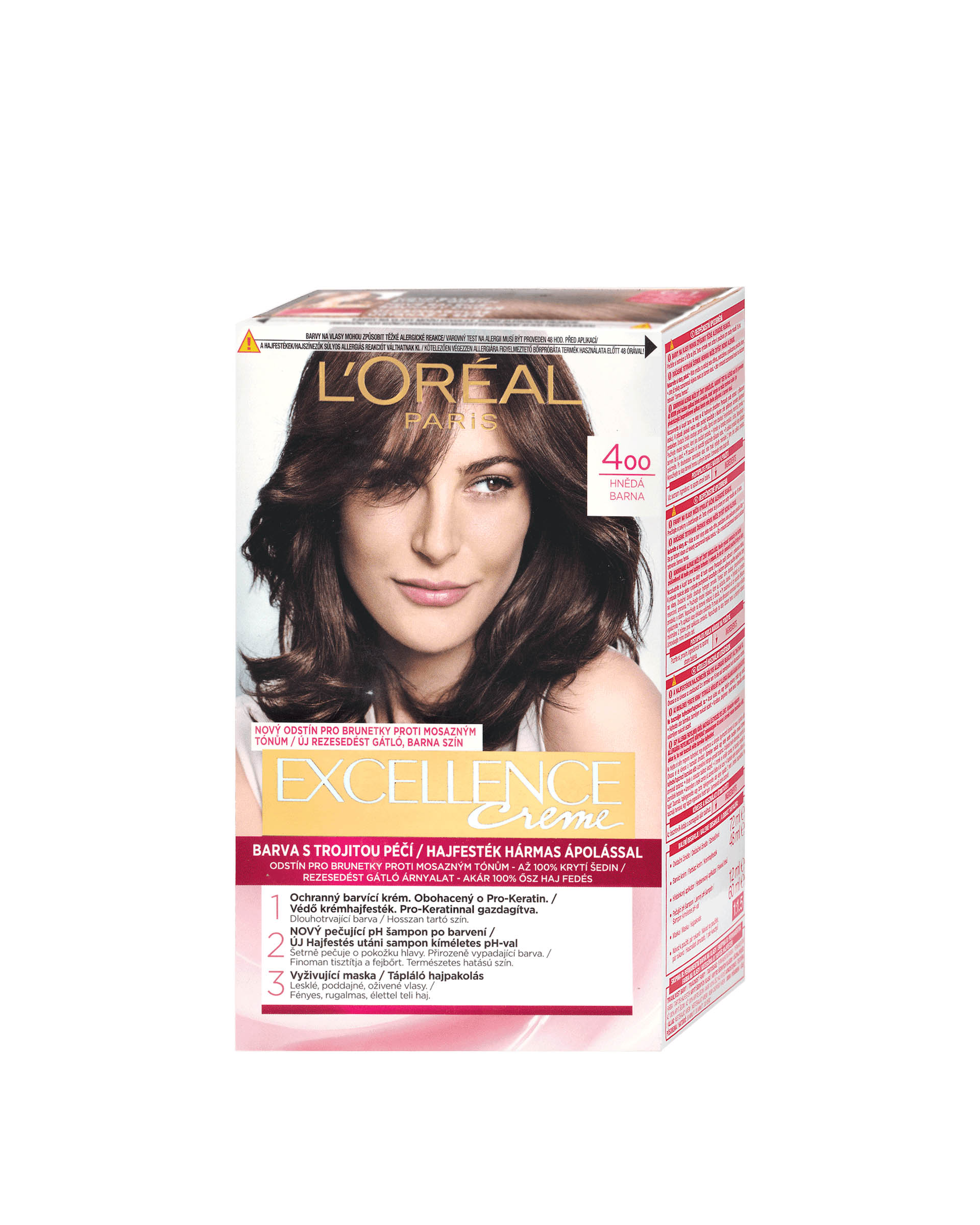 Excellence Crème Permanent Hair Color 400 brown – Peppery Spot