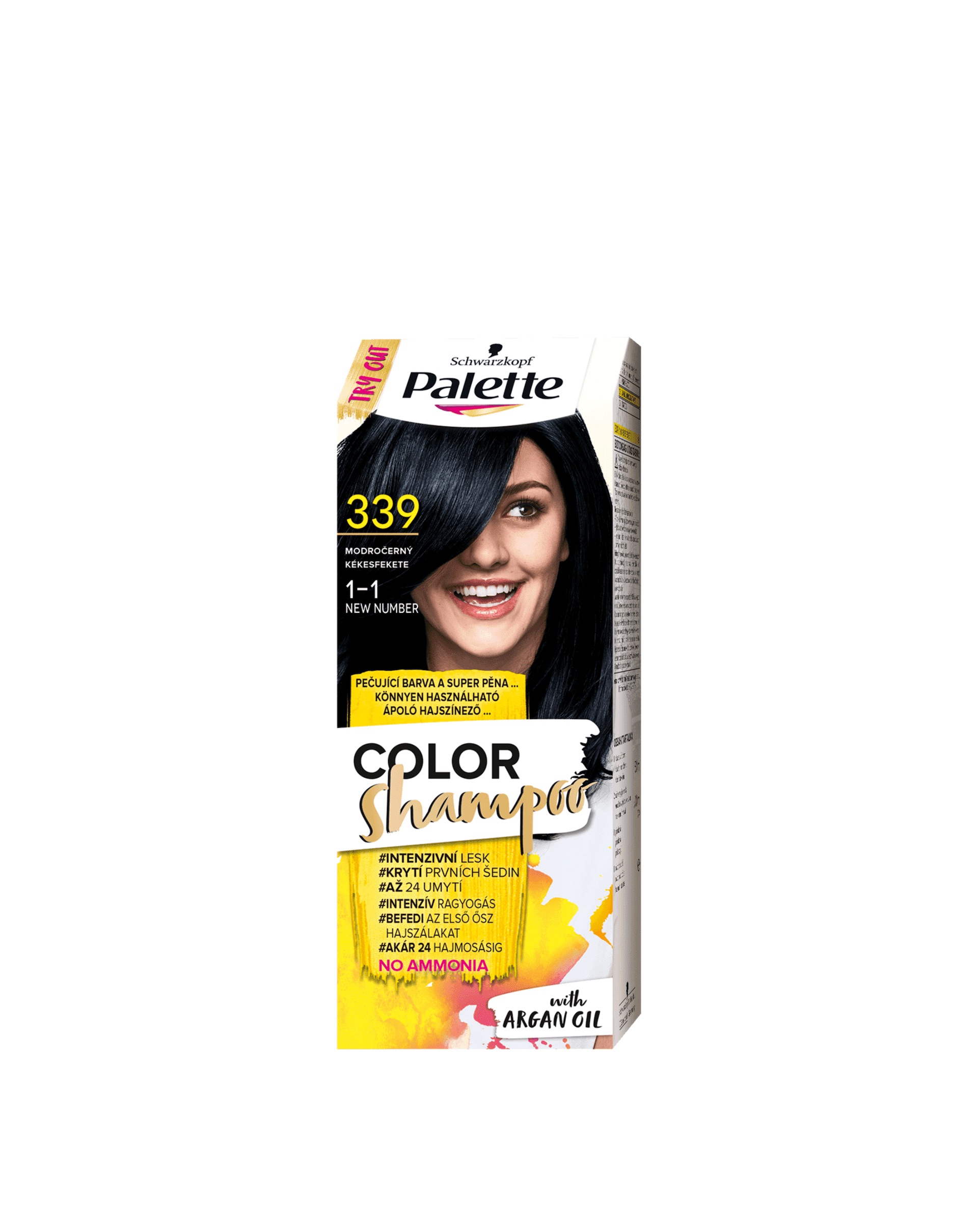 Palette Color Shampoo Demi-Permanent Hair Color 1-1 339 blue black –  Peppery Spot
