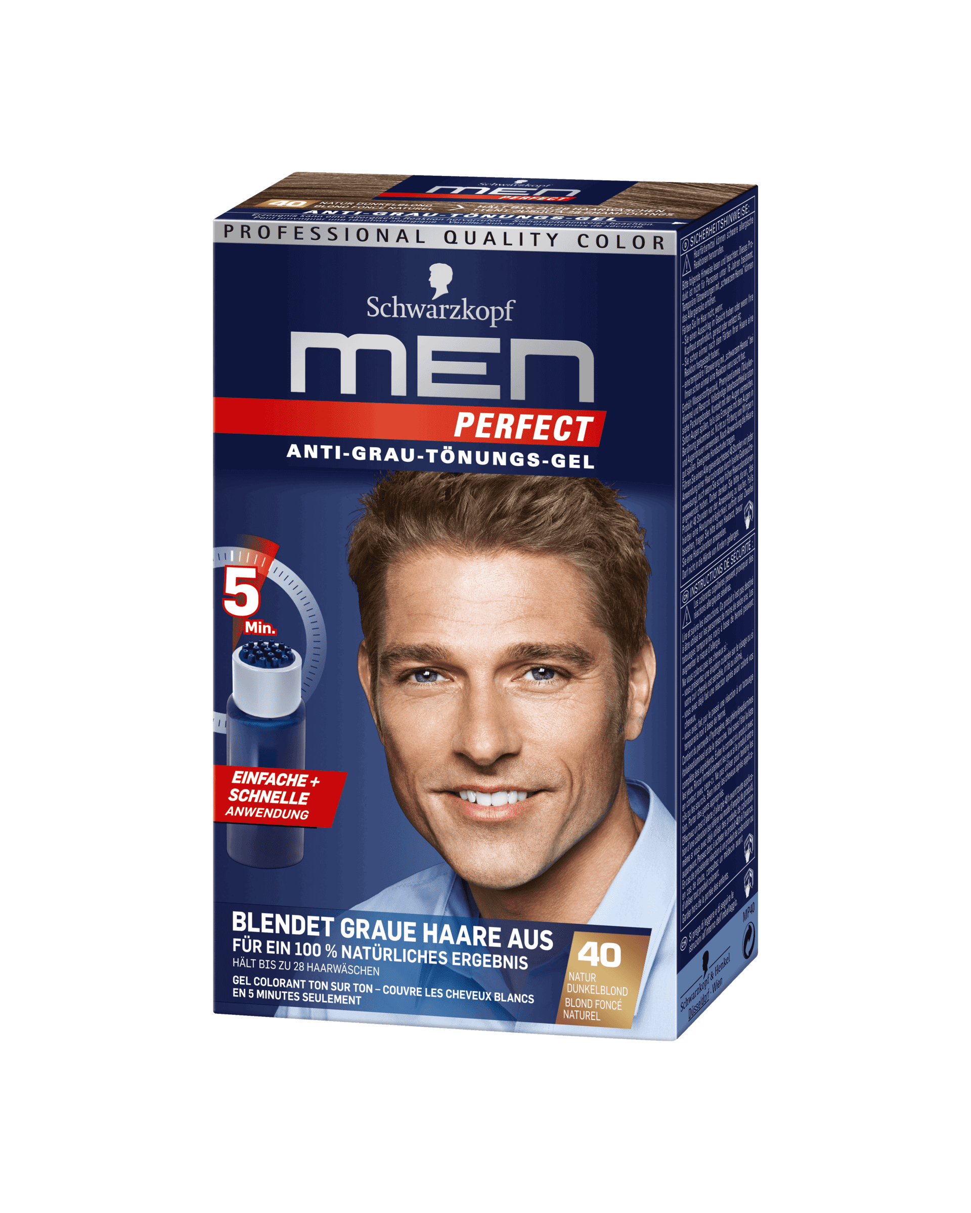 Men Perfect Anti-Gray Toner Gel 40 natural dark blonde – Peppery Spot