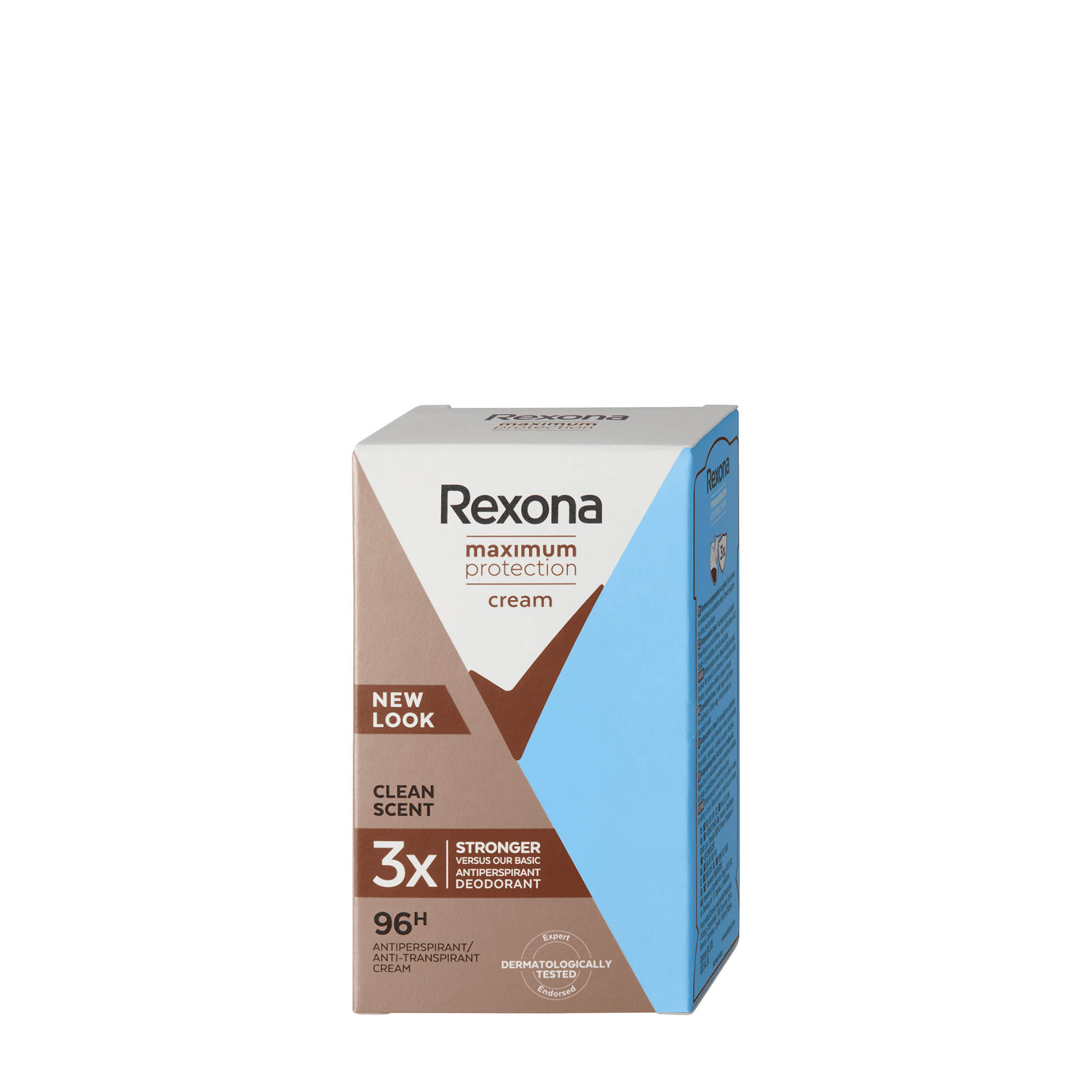 rexona cream deodorant stick maximum protection clean scent 96h