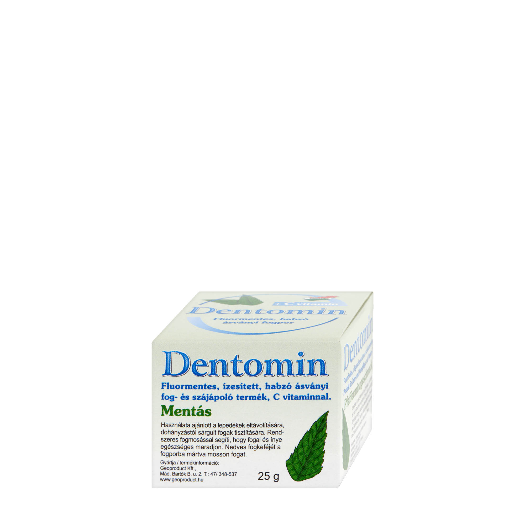 dentomin mineral tooth powder mint foaming fluoride free