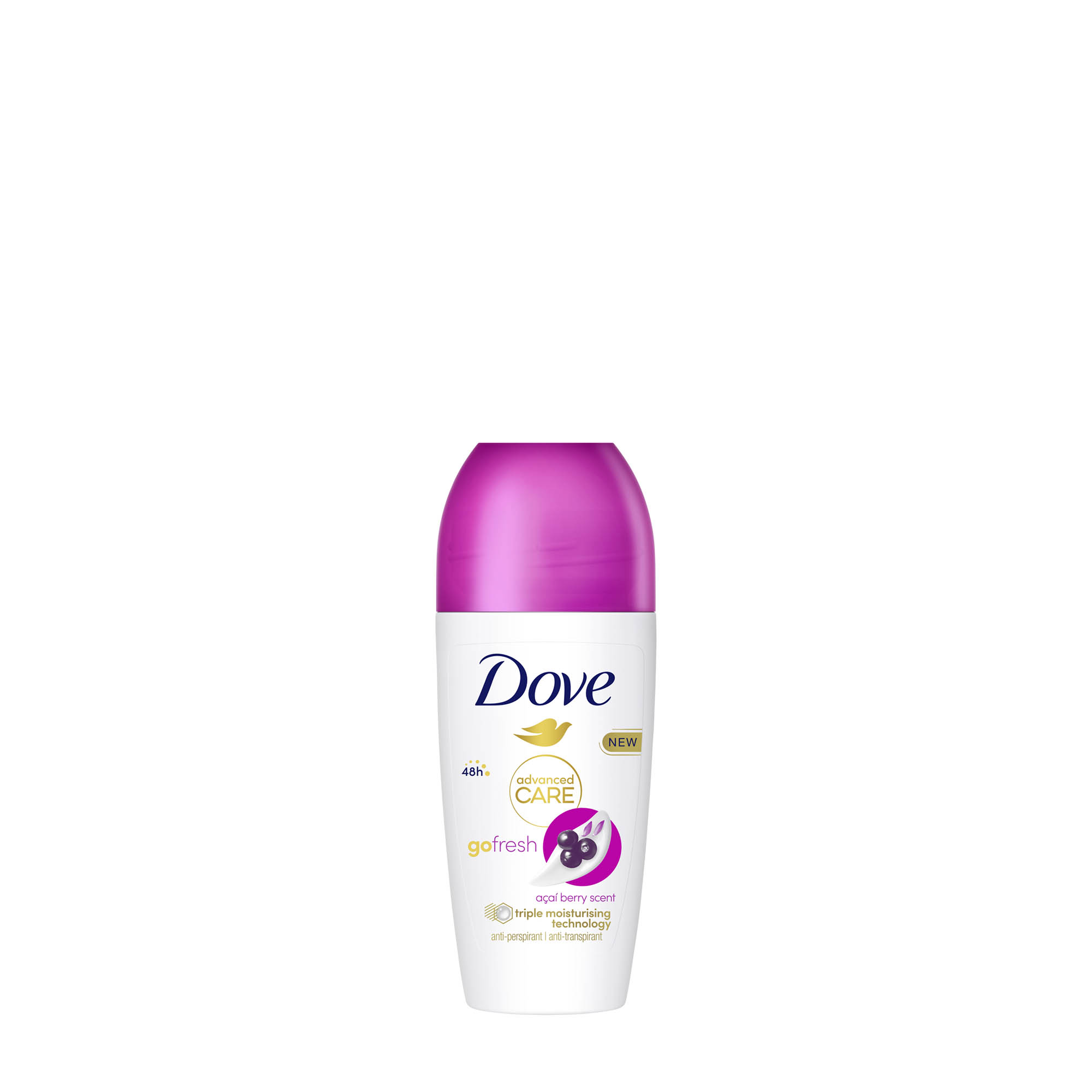 dove deodorant roll on advanced care go fresh acai berry scent