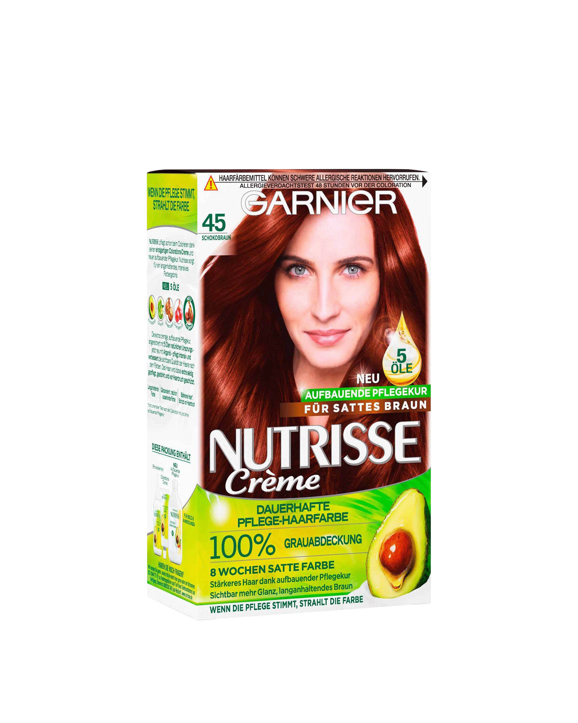 Garnier Nutrisse Permanent Hair Color 45 chocolate brown – Peppery Spot