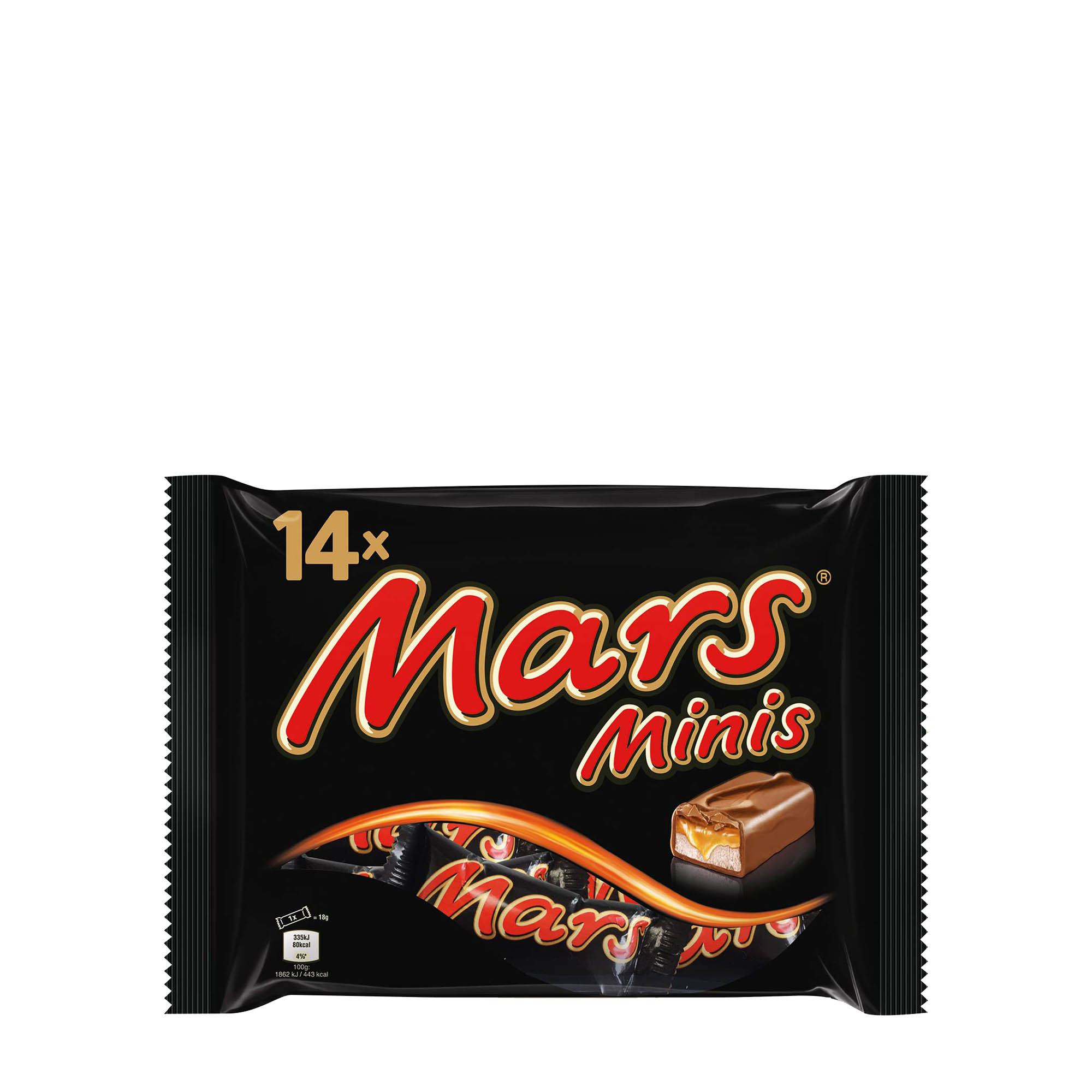 mars milk chocolate bars minis candy cream caramel 14ct 275g