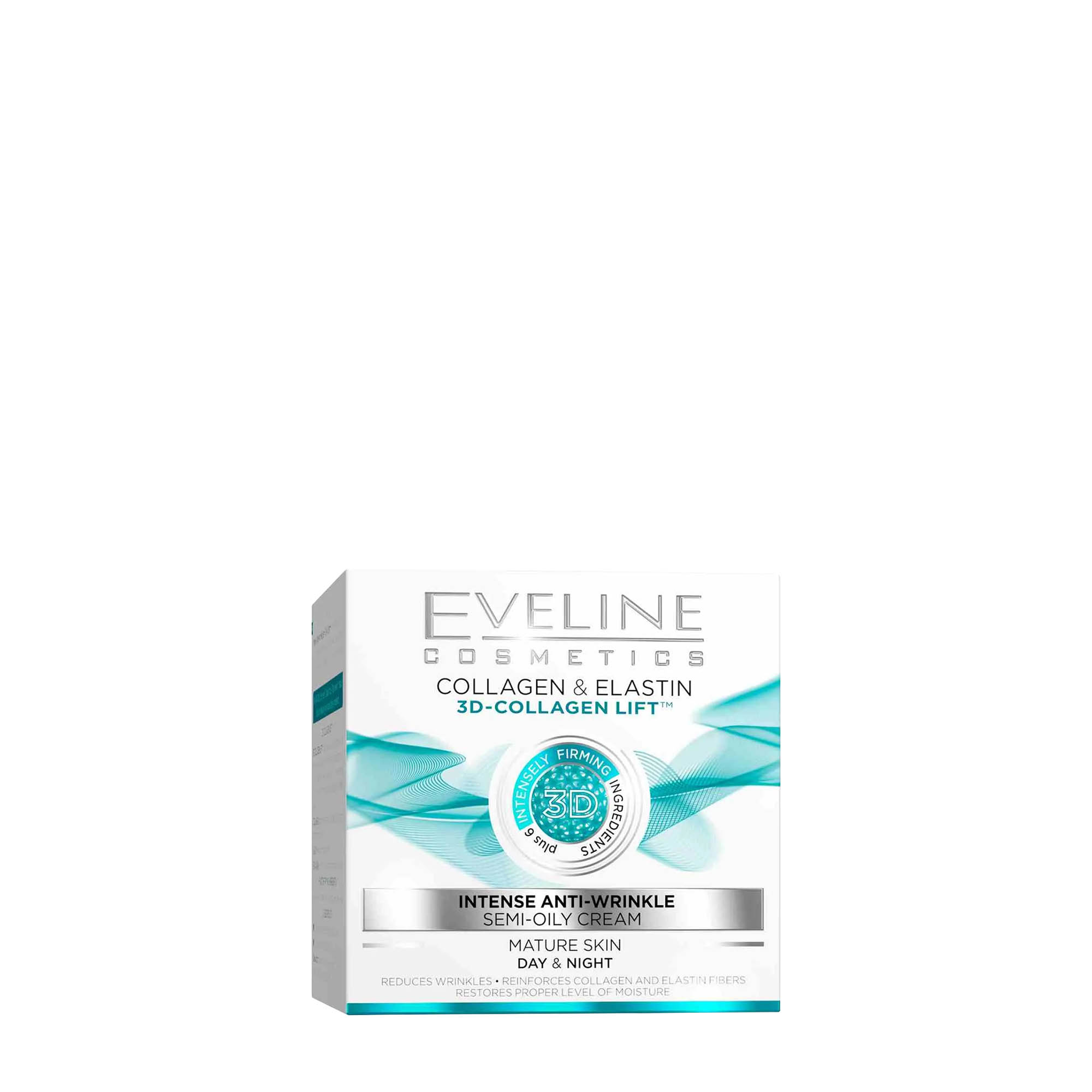 eveline cosmetics day night cream collagen elastin 50ml