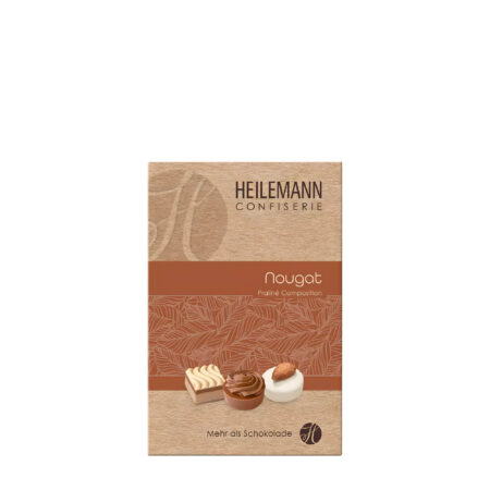 heilemann confiserie dark milk chocolate pralines nougat 125g
